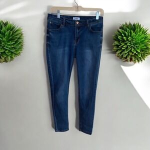 Kensie Effortless Ankle Jeans Mid Rise Dark Wash Denim Womens Size 6/28‎